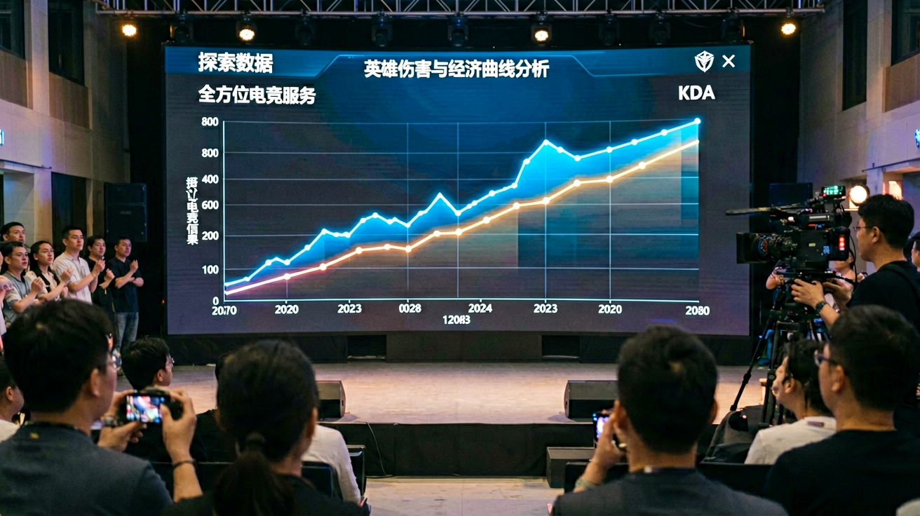 VKGAME威客电竞数据 - 详细的英雄伤害与经济曲线分析图表